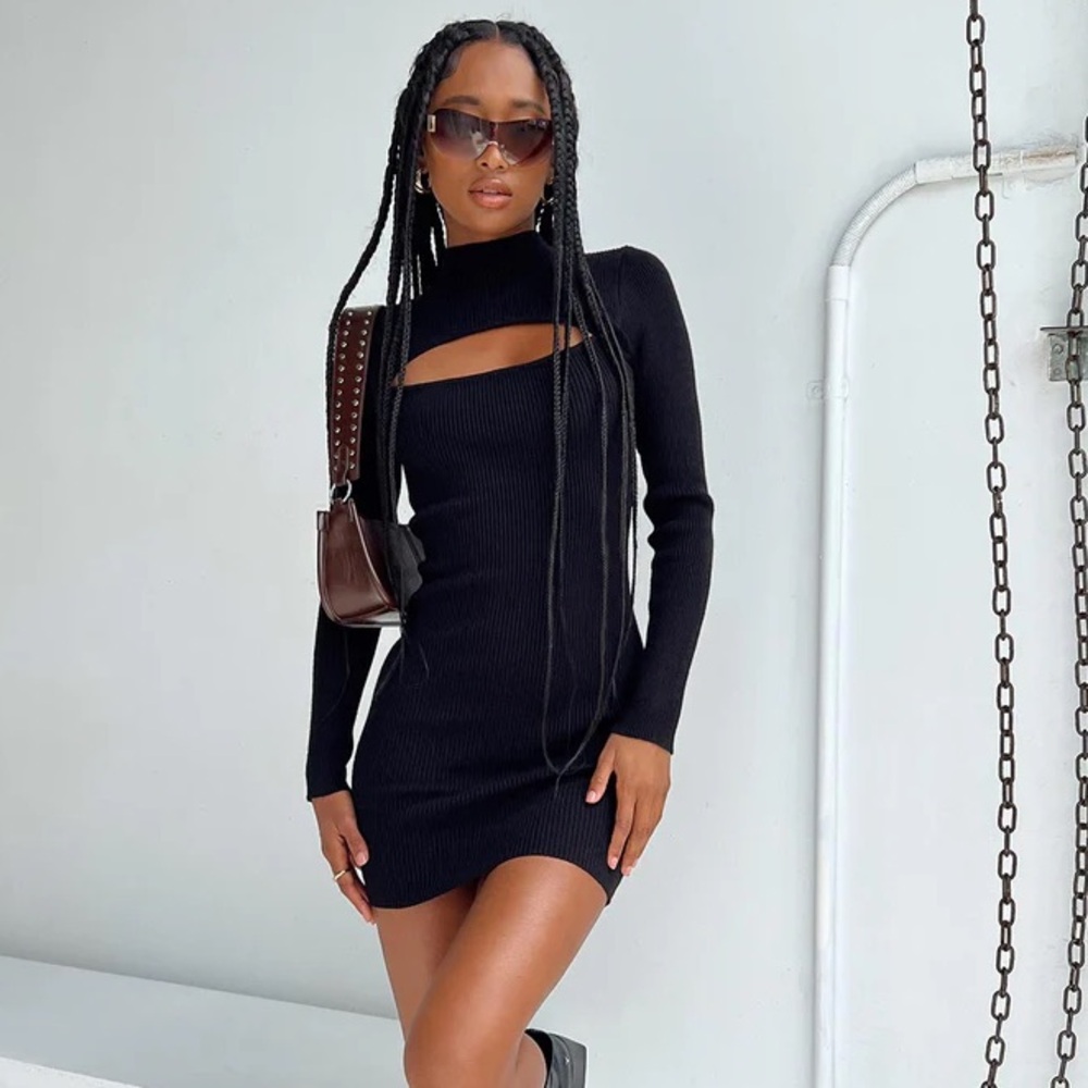Princess Polly Lyvia Long Sleeve Mini Dress